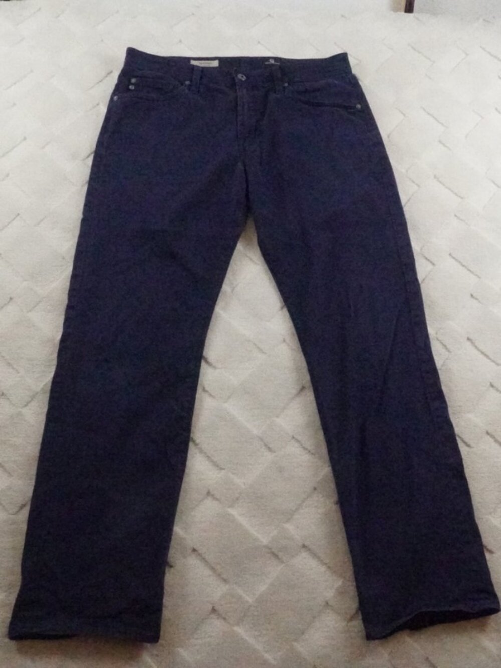 Ag Adriano Goldschmied The Graduate Tailored Leg Pants Mens 32x32 Blue Canvas